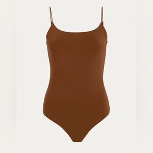 Nuuds Cami Bodysuit in Chocolate